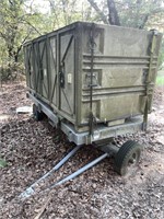 Trailer with 3 Fiberglass Pallet Storage Container