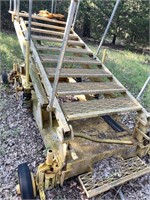 8' Stairs with 4' Platform with Pull Tongue and Wh