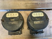 TWO WESTINGHOUSE ELECTRIC METERS