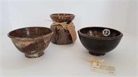 3 POTTERY PIECES