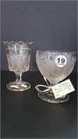 2 LEAF & DART EAPG GOBLETS