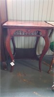 ANTIQUE TABLE WITH STICK & BALL SIDES