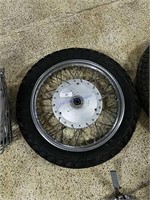 Honda Motorcycle Front Wheel and Tire 3.75/18