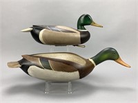 2 William Ethington Mallard Drake Duck Decoys