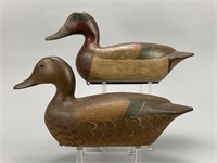 Torry Ward Pair of Green Winged Teal Duck Decoys