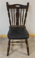 Vintage Chair w/ leather seat