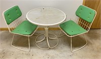 Vintage Outdoor Table & 2 Chairs