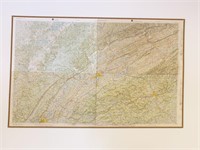 Vintage Relief TN Map