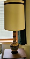 Vintage Lamp - gold tones 42" tall