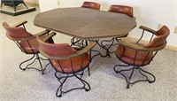 Vintage Dining Set - Table w/ 5 Chairs