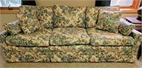 Floral Sunroom Couch Sofa 7ft long