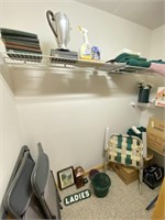 Closet Contents in Basement Room