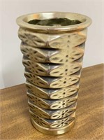 Brassy Gold Under Toned Vase Made in the USA