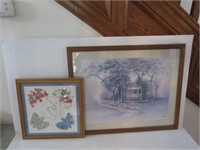 Framed Butterfly Handwork + Picture
