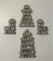 4 Shelves Lenox Lighthouse Thimbles