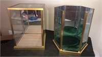 Glass display cases 10 1/2” tall