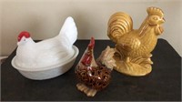 Ceramic & Glass Roosters