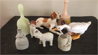 Assorted Bells & ceramic figurines