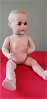 Porcelain doll, 17" fully strung body, arms &
