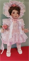 Cutie Pie by Kay McKee, 20" porcelain doll, cloth