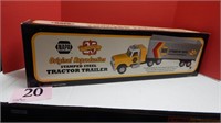 25TH ANNIVERSARY STAMPED STEEL TRACTOR TRAILER