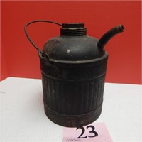 OLD METAL GAS CAN 10 IN