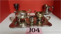 7 PC SILVER PLATED ASSORTMENT 3 PCS ARE ROGERS,