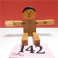 WOODEN JOINTED DOLL 8 IN