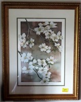 WHITE DOGWOOD FLOWERS BY CONNIE PROCO #993/1000 PR
