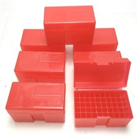 7 NEW FRANKFORD ARSENAL PLASTIC CARTRIDGE BOXES
