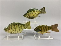 3 John Fairfield Fish Spearing Decoys