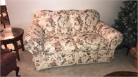 Floral Love Seat 66” long -very clean, in