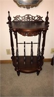 Antique English Bamboo Victorian magazine rack-in