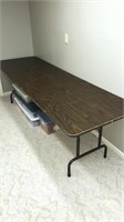 Large 8 ft folding table