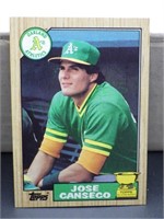 1987 Topps Jose Canseco Card #620