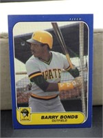 1986 Fleer Barry Bonds Rookie Card # U-14