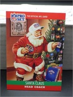 1990 NFL Pro Set Santa Clause Card