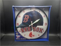 NIP Boston Red Sox 12" Round Wall Clock