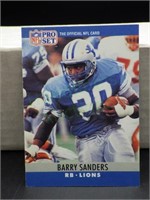 Barry Sanders 1990 NFL Pro Set Card #102