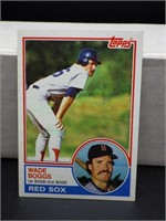 1983 Topps Wade Boggs Rookie Card #498
