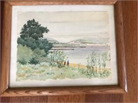 Signed Watercolor (incl frame) 12-1/2"x15-1/2"