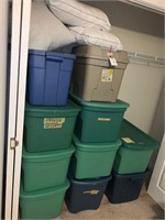 LARGE COLLECTION OF BINS