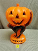 Small Trick or Treat Black Cat Blow Mold