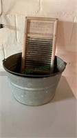 3 gallon galvanized bucket with a double handy