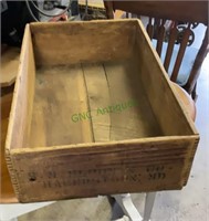 Antique crate box from the SM Bloom and Company
