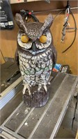 Owl with mounting hardware - 18 inches tall -