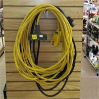 Yellow 3 Prong & Black Extension Cords