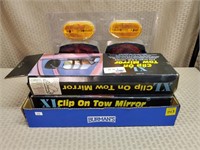 Clip on Tow Mirrors (sealed) Reflectors