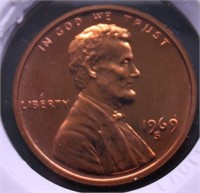 1969 CAMEO SMS LINCOLN CENT