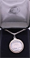 STERING SILVER COIN NECKLACE